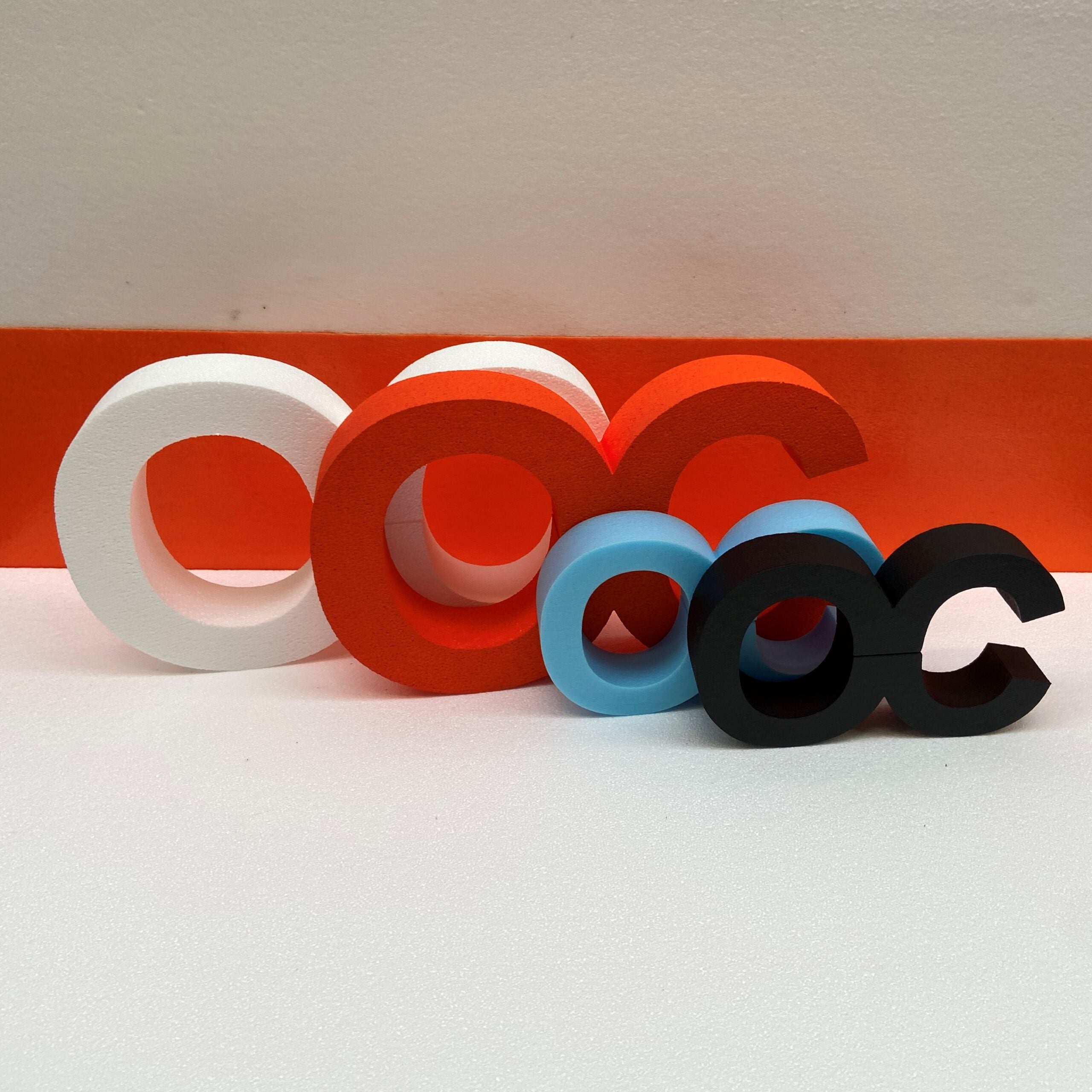 OC letters in different colors